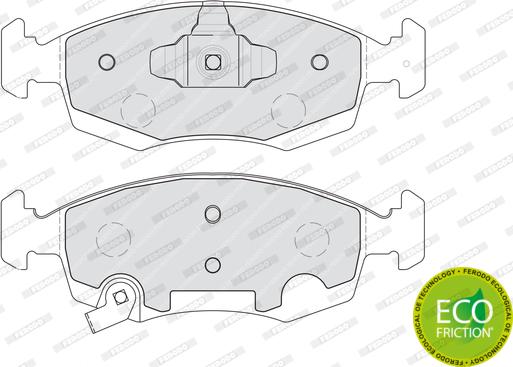 Ferodo FDB4400 - Bremžu uzliku kompl., Disku bremzes www.autospares.lv