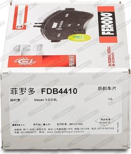 Ferodo FDB4410 - Brake Pad Set, disc brake www.autospares.lv