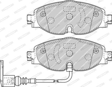 Ferodo FDB4433-D - Bremžu uzliku kompl., Disku bremzes www.autospares.lv