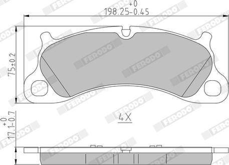 Ferodo FDB4664 - Bremžu uzliku kompl., Disku bremzes www.autospares.lv