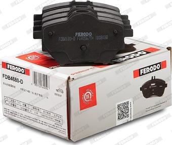 Ferodo FDB4680-D - Bremžu uzliku kompl., Disku bremzes www.autospares.lv