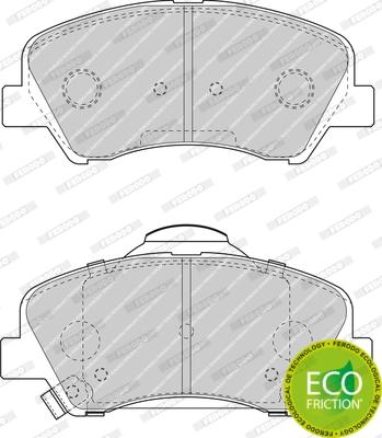 Ferodo FDB4623 - Тормозные колодки, дисковые, комплект www.autospares.lv