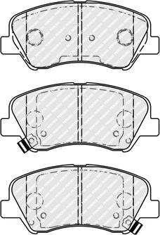 Ferodo FDB4623 - Brake Pad Set, disc brake www.autospares.lv