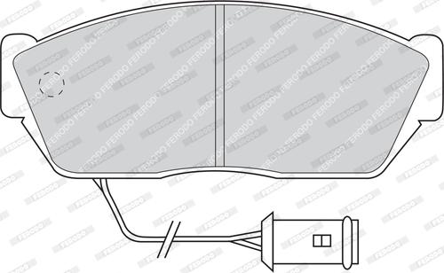 Ferodo FDB467 - Brake Pad Set, disc brake www.autospares.lv