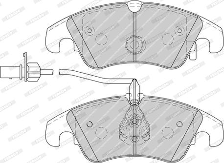 Ferodo FDB4044-D - Тормозные колодки, дисковые, комплект www.autospares.lv