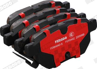 Ferodo FDB4042-S - Тормозные колодки, дисковые, комплект www.autospares.lv