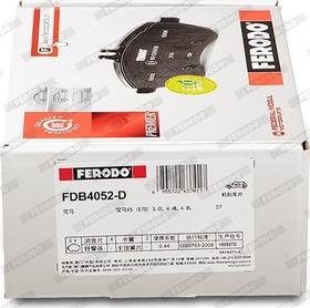 Ferodo FDB4052-D - Bremžu uzliku kompl., Disku bremzes www.autospares.lv