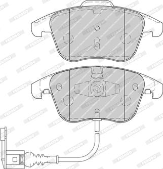 Ferodo FDB4057-D - Тормозные колодки, дисковые, комплект www.autospares.lv