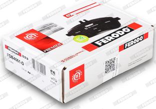 Ferodo FDB4061-D - Тормозные колодки, дисковые, комплект www.autospares.lv