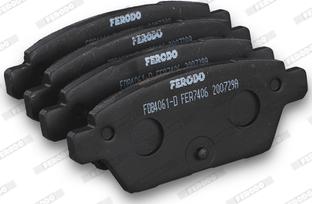 Ferodo FDB4061-D - Тормозные колодки, дисковые, комплект www.autospares.lv