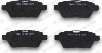 Ferodo FDB4061-D - Тормозные колодки, дисковые, комплект www.autospares.lv