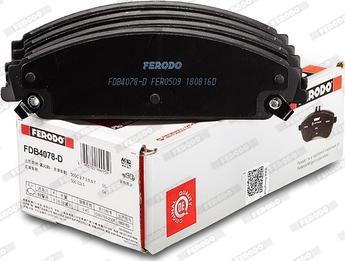 Ferodo FDB4078-D - Bremžu uzliku kompl., Disku bremzes www.autospares.lv