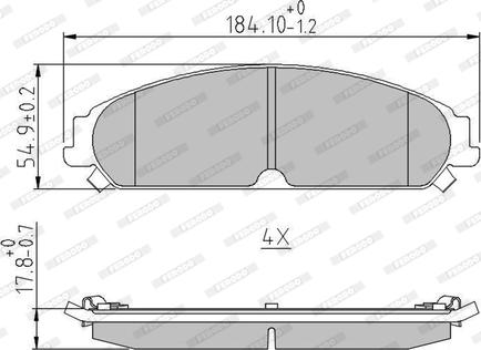 Ferodo FDB4078 - Bremžu uzliku kompl., Disku bremzes www.autospares.lv