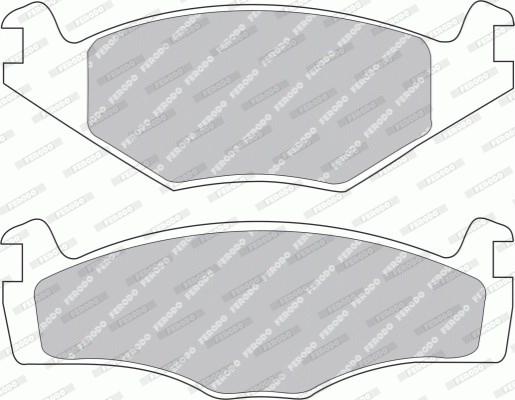 Ferodo FDB419G - Brake Pad Set, disc brake www.autospares.lv