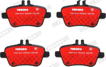 Ferodo FDB4163-S - Bremžu uzliku kompl., Disku bremzes www.autospares.lv