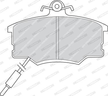 Ferodo FDB410 - Bremžu uzliku kompl., Disku bremzes autospares.lv