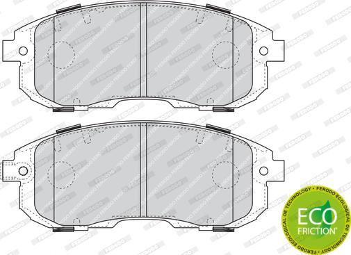 Ferodo FDB4112 - Тормозные колодки, дисковые, комплект www.autospares.lv