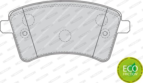 Ferodo FDB4185 - Тормозные колодки, дисковые, комплект www.autospares.lv