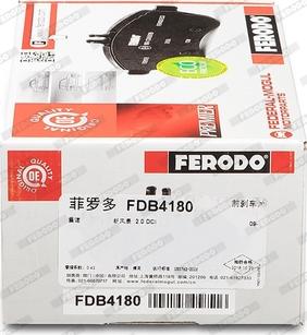 Ferodo FDB4180 - Bremžu uzliku kompl., Disku bremzes www.autospares.lv