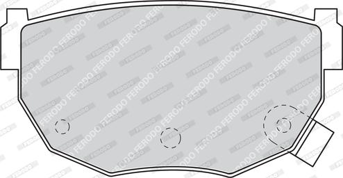 Ferodo FDB484 - Тормозные колодки, дисковые, комплект www.autospares.lv