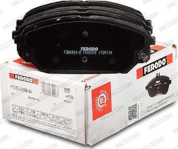 Ferodo FDB4889-D - Bremžu uzliku kompl., Disku bremzes www.autospares.lv