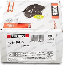 Ferodo FDB4889-D - Bremžu uzliku kompl., Disku bremzes www.autospares.lv