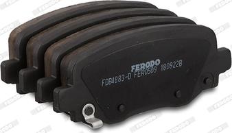 Ferodo FDB4883-D - Bremžu uzliku kompl., Disku bremzes www.autospares.lv