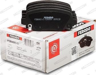 Ferodo FDB4883-D - Bremžu uzliku kompl., Disku bremzes www.autospares.lv