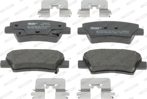 Ferodo FDB4833 - Brake Pad Set, disc brake www.autospares.lv