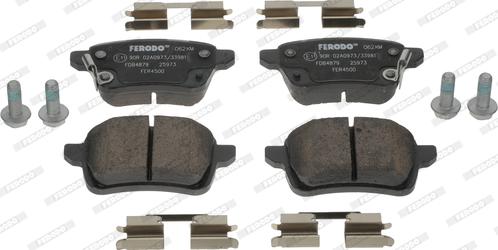 Ferodo FDB4879 - Bremžu uzliku kompl., Disku bremzes www.autospares.lv