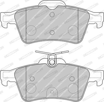 Ferodo FDB4399-D - Тормозные колодки, дисковые, комплект www.autospares.lv