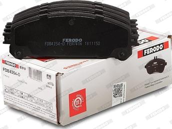 Ferodo FDB4354-D - Bremžu uzliku kompl., Disku bremzes www.autospares.lv