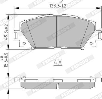 Ferodo FDB4310 - Bremžu uzliku kompl., Disku bremzes autospares.lv