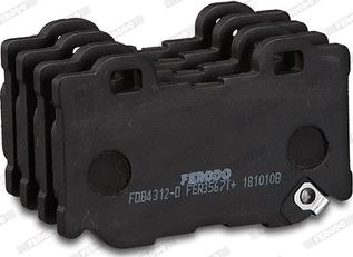 Ferodo FDB4312-D - Bremžu uzliku kompl., Disku bremzes www.autospares.lv