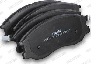 Ferodo FDB4317-D - Тормозные колодки, дисковые, комплект www.autospares.lv