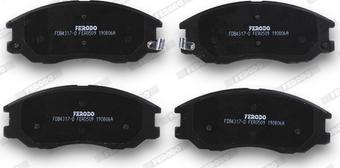 Ferodo FDB4317-D - Тормозные колодки, дисковые, комплект www.autospares.lv