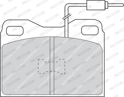 Ferodo FDB424 - Тормозные колодки, дисковые, комплект www.autospares.lv