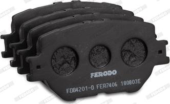 Ferodo FDB4201-D - Bremžu uzliku kompl., Disku bremzes www.autospares.lv