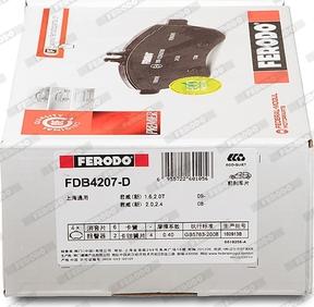 Ferodo FDB4207-D - Bremžu uzliku kompl., Disku bremzes www.autospares.lv