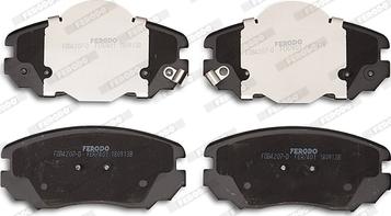 Ferodo FDB4207-D - Bremžu uzliku kompl., Disku bremzes www.autospares.lv