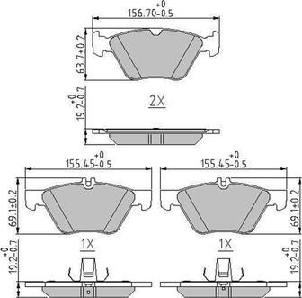 Ferodo FDB4289 - Bremžu uzliku kompl., Disku bremzes www.autospares.lv