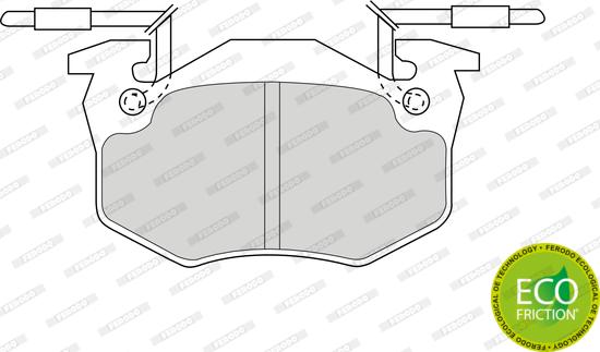 Ferodo FDB428B - Bremžu uzliku kompl., Disku bremzes www.autospares.lv