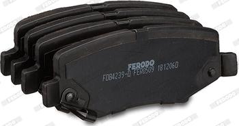 Ferodo FDB4239-D - Bremžu uzliku kompl., Disku bremzes www.autospares.lv