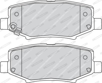 Ferodo FDB4239 - Тормозные колодки, дисковые, комплект www.autospares.lv