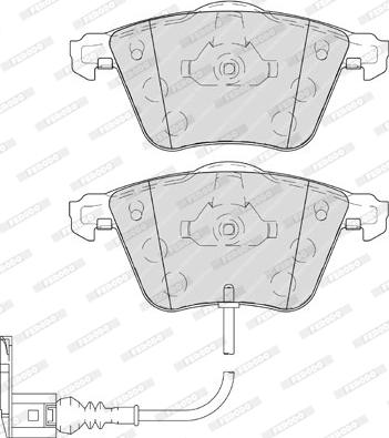 Ferodo FDB4223 - Тормозные колодки, дисковые, комплект www.autospares.lv