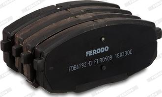 Ferodo FDB4792-D - Bremžu uzliku kompl., Disku bremzes www.autospares.lv