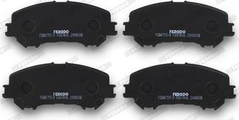 Ferodo FDB4755-D - Bremžu uzliku kompl., Disku bremzes www.autospares.lv