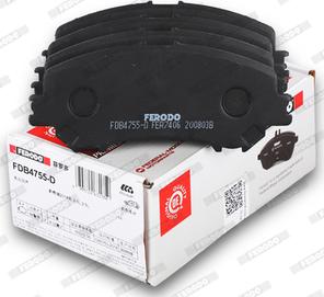 Ferodo FDB4755-D - Bremžu uzliku kompl., Disku bremzes www.autospares.lv