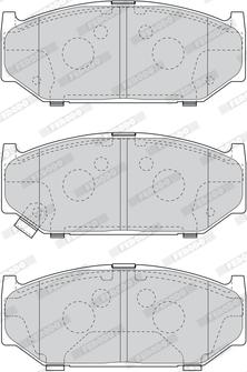 Ferodo FDB4705 - Bremžu uzliku kompl., Disku bremzes www.autospares.lv