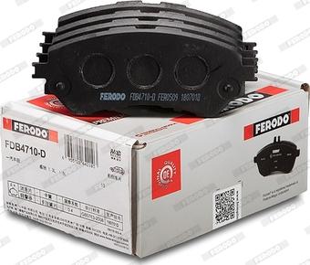 Ferodo FDB4710-D - Bremžu uzliku kompl., Disku bremzes www.autospares.lv